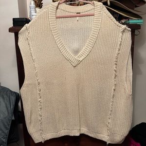Free People oversized sweater vest size XL